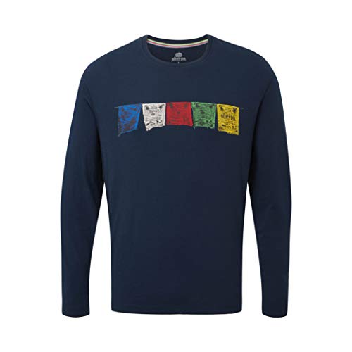 SHERPA ADVENTURE GEAR Herren T-Shirt Tarcho Langarm, 100% Bio-Baumwolle, Bedruckt, Rathe, Größe M SHERPA ADVENTURE GEAR Herren T-Shirt Tarcho Langarm, 100% Bio-Baumwolle, Bedruckt, Rathe, Größe M von Sherpa