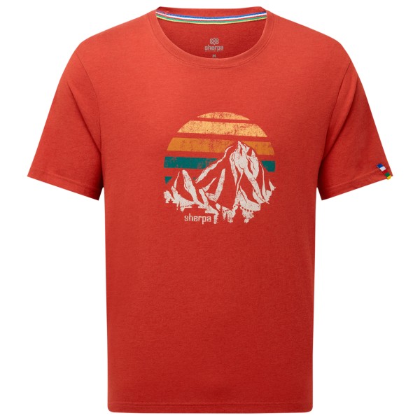 Sherpa - Bali Retro Sunset Tee - T-Shirt Gr S rot Sherpa - Bali Retro Sunset Tee - T-Shirt Gr S rot von Sherpa