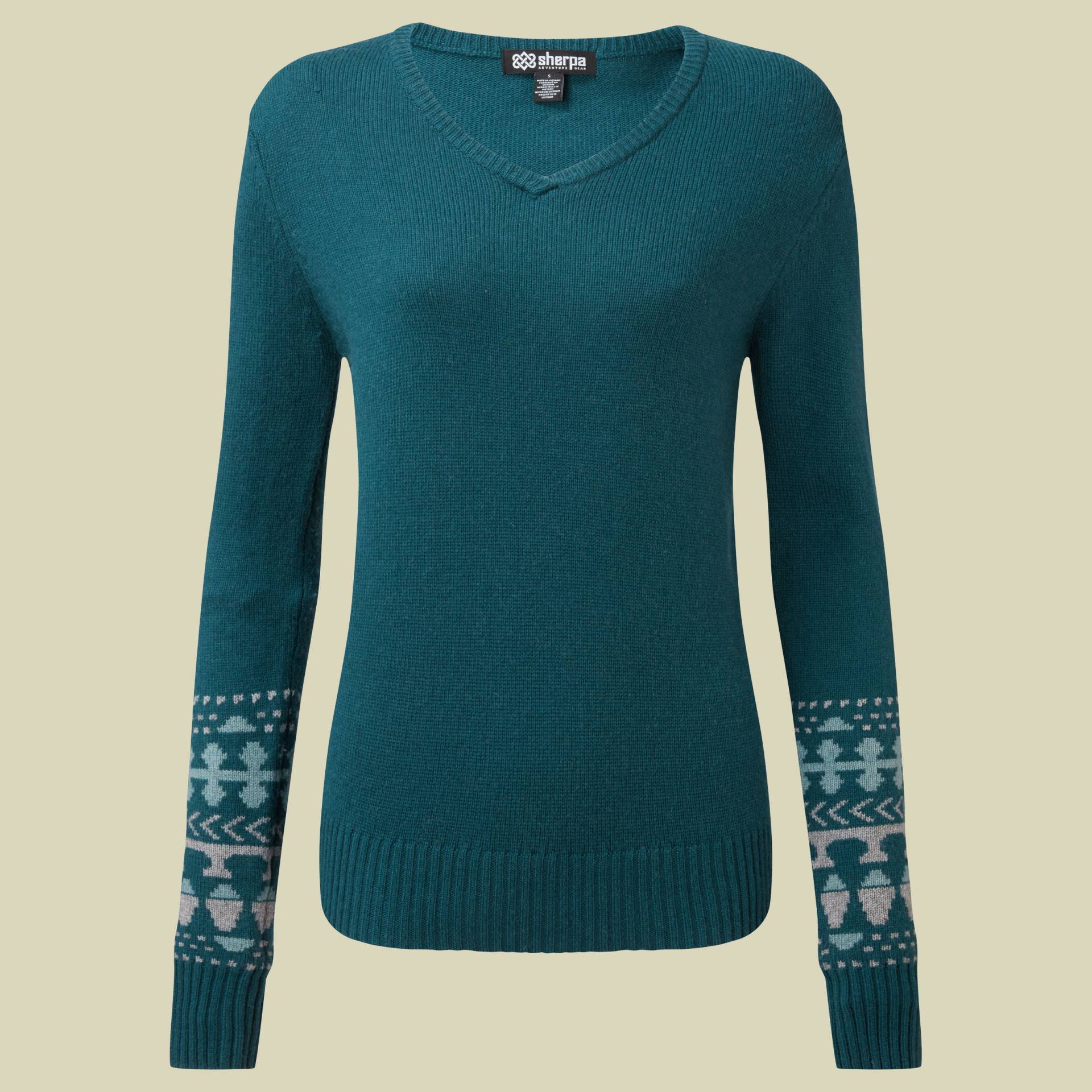 Maya V-Neck Sweater Women Größe XS Farbe verdigris Maya V-Neck Sweater Women Größe XS Farbe verdigris von Sherpa