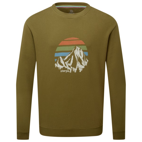 Sherpa - Pokhara Sunset Crew - Longsleeve Gr S oliv Sherpa - Pokhara Sunset Crew - Longsleeve Gr S oliv von Sherpa