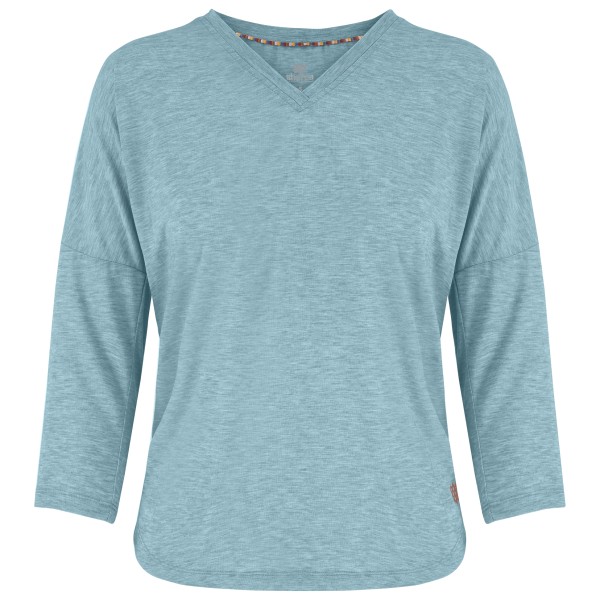 Sherpa - Women's Asha V-Neck 3/4 Sleeve Top - Longsleeve Gr L türkis von Sherpa