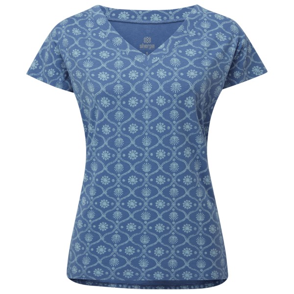 Sherpa - Women's Neha V-Neck Tee - T-Shirt Gr XXL blau von Sherpa