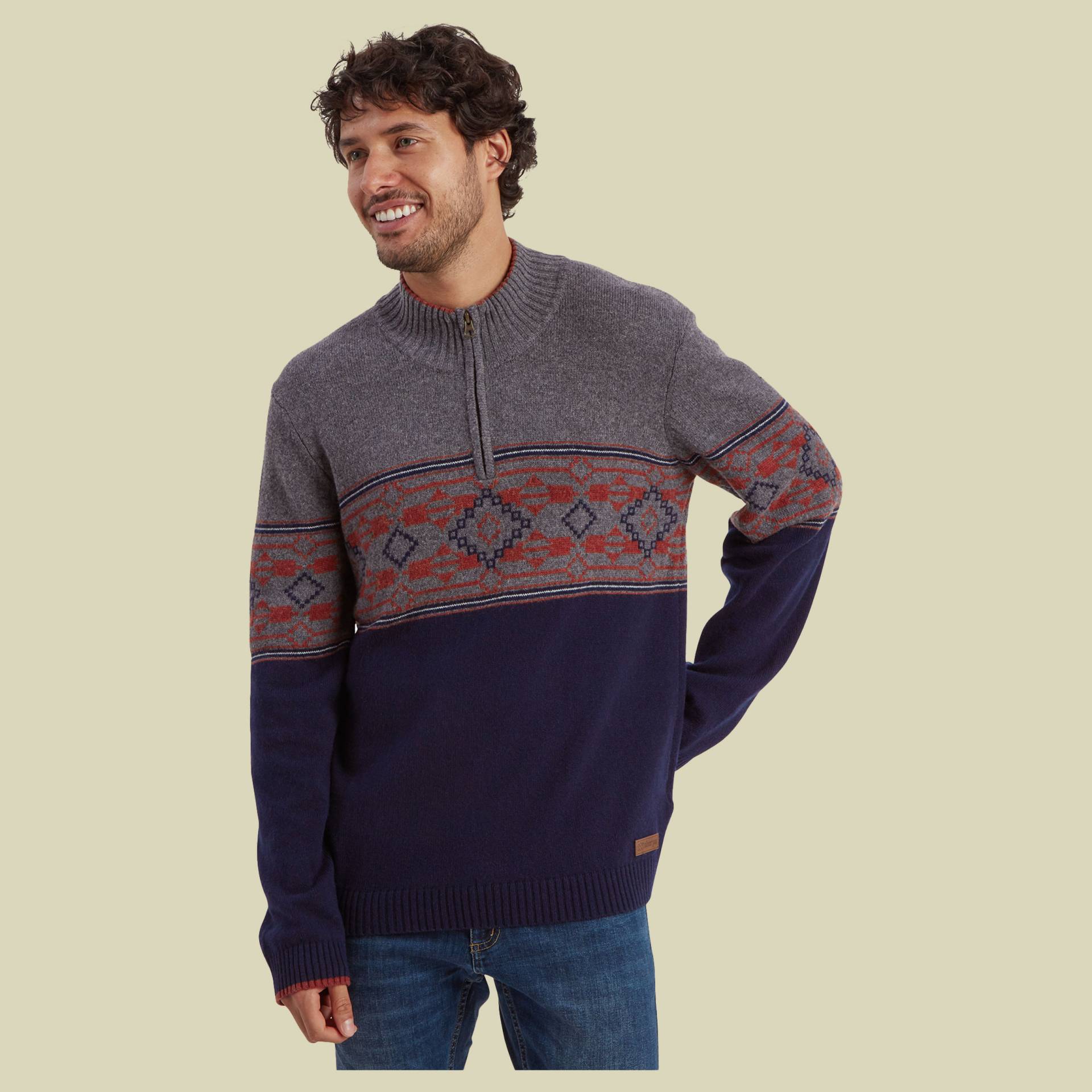 Tej Eco 1/4 Zip Men M blau - rathee blue Tej Eco 1/4 Zip Men M blau - rathee blue von Sherpa