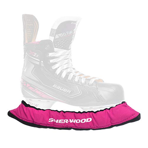 Sherwood - Senior Pro Eishockey elastische Kufenstrümpfe für Eishockey- & Schlittschuhe, 2 Stück, rosa von Sherwood