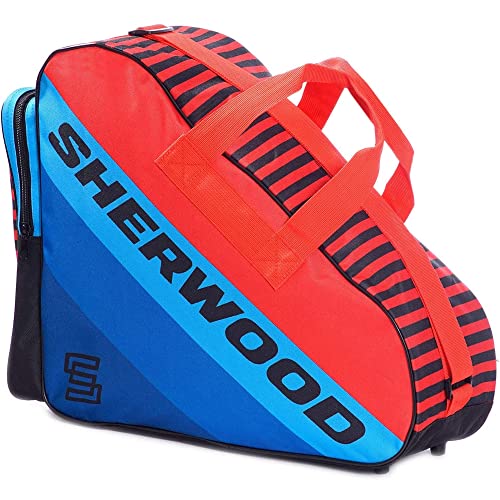Sherwood Schlittschuhtasche, Inliner-Tasche für Erwachsene und Kinder, Eishockey-Bag, ideal für Rollschuhe und Eislaufschuhe (Stormblue/Red) Sherwood Schlittschuhtasche, Inliner-Tasche für Erwachsene und Kinder, Eishockey-Bag, ideal für Rollschuhe und Eislaufschuhe (Stormblue/Red) von Sherwood