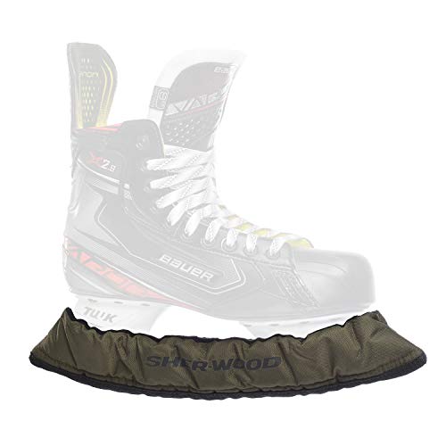 Sherwood Junior Pro elastische Kufenstrümpfe für Kinder Eishockey- & Schlittschuhe, 2 Stück, grün, One Size von Sherwood