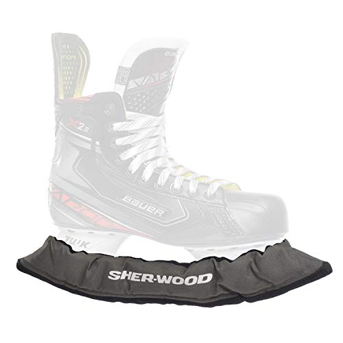 Sherwood Unisex Junior Pro Eishockey elastische Kufenstrümpfe für Kinder Eishockey Schlittschuhe 2, grau, Einheitsgröße EU von Sherwood