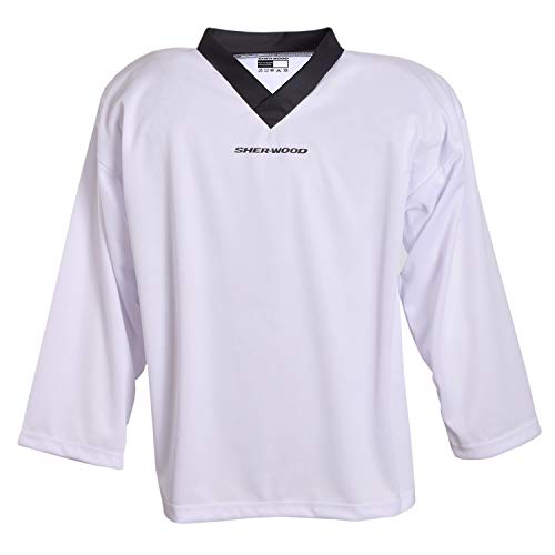 Sherwood Erwachsene Trainingstrikot Sher-Wood Practice Jersey, Weiß, XXL Sherwood Erwachsene Trainingstrikot Sher-Wood Practice Jersey, Weiß, XXL von Sherwood