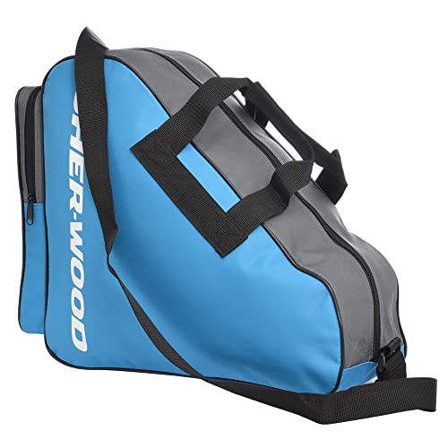 Sherwood Schlittschuhtasche, Inliner-Tasche für Erwachsene und Kinder, Eishockey-Bag, ideal für Rollschuhe und Eislaufschuhe (Blau) Sherwood Schlittschuhtasche, Inliner-Tasche für Erwachsene und Kinder, Eishockey-Bag, ideal für Rollschuhe und Eislaufschuhe (Blau) von Sherwood