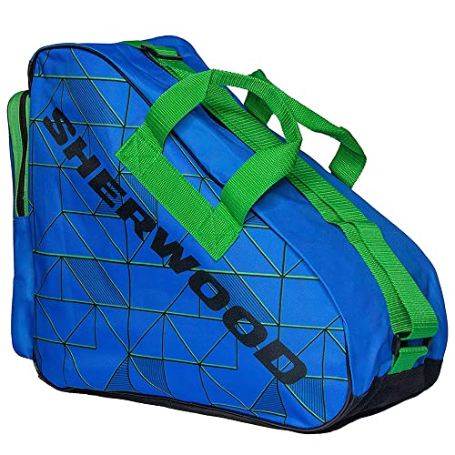SHER-WOOD Schlittschuhtasche, Inliner-Tasche für Erwachsene und Kinder, Eishockey-Bag, ideal für Rollschuhe und Eislaufschuhe, 15cm x 37 cm x 42 cm von SHER-WOOD