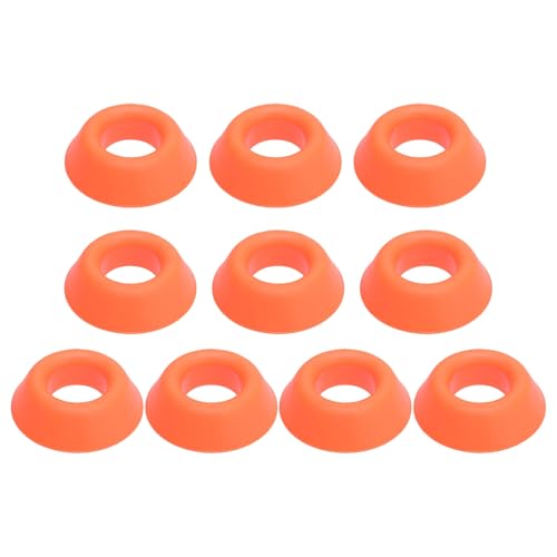 Shienfir Ballhalter Sport Display 1/10 Pack Bowling Cup Ständer Lagerreinigung Präsentationsständer für Basketball Fußball Volleyball Orange 10 pcs von Shienfir