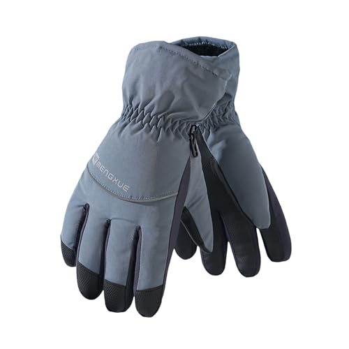 Shienfir Einzigartige Outdoor-Handschuhe, Wärmespeicherhandschuhe, Winterhandschuhe, Winddichte Thermohandschuhe mit Touchscreen für Männer und Frauen, Outdoor-Sportzubehör für kaltes Wetter Blau von Shienfir