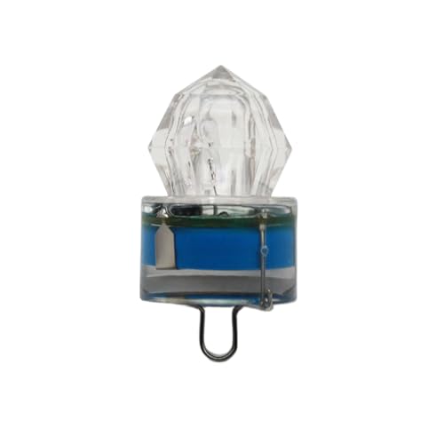 Shienfir LED-Angellampe, Licht unter Wasser, wasserdicht, zum Anlocken von Fischen für tauchfähige Deep Drop-Attraktion, bunt, hell Blau von Shienfir