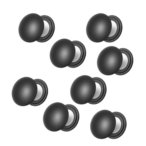 Shienfir Sicheres Laufzubehör, Kleidungsschutz für Läufer, Renn-Lätzchenhalter, 8 Stück, magnetisch, Startnummer, leicht, langlebig, Magnete, praktisch, sicher Schwarz von Shienfir