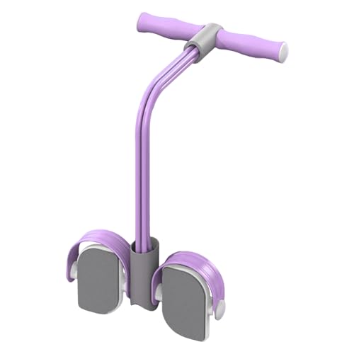 Shienfir Tragbarer Pedalzieher für Heimfitnessgeräte mit digitalem Gegenwiderstandsband, Multifunktions-Spannseil für Ganzkörpertraining, 6-Röhren-elastisches Yoga Violett A von Shienfir