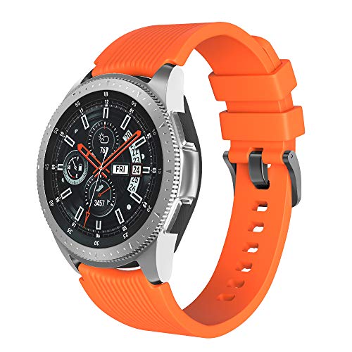 Shieranlee 22mm Silikon Quick-Fit Armbänder für Samsung Galaxy 46mm/Gear S3 Frontier/S3 Classic/Huawei Watch GT/GT 2 Smartwatch - Soft Silicone Wrist Strap Adjustable Replacement Sport Bands Shieranlee 22mm Silikon Quick-Fit Armbänder für Samsung Galaxy 46mm/Gear S3 Frontier/S3 Classic/Huawei Watch GT/GT 2 Smartwatch - Soft Silicone Wrist Strap Adjustable Replacement Sport Bands von Shieranlee