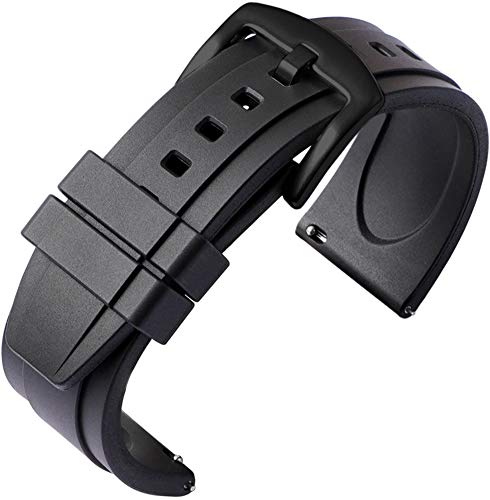 Shieranlee 22mm Wasserdichtes Band, FKM Fluor Rubber Uhrenarmband für Galaxy Watch 3 45mm/Galaxy Watch 46mm/Gear S3 Frontier/Classic/Moto 360 2nd Gen 46mm/Huawei Watch GT 2 46mm/Ticwatch Pro Shieranlee 22mm Wasserdichtes Band, FKM Fluor Rubber Uhrenarmband für Galaxy Watch 3 45mm/Galaxy Watch 46mm/Gear S3 Frontier/Classic/Moto 360 2nd Gen 46mm/Huawei Watch GT 2 46mm/Ticwatch Pro von Shieranlee