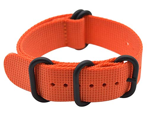 Shieranlee 24mm NATO Strap with Schwarz Schwere Schnalle Nylon NATO Uhrarmband for Spartan Sport Wrist HR Baro/Suunto D5/ Suunto 9 Baro/Suunto Traverse and Any Watches with 24mm Lug von Shieranlee