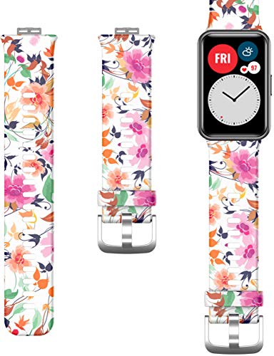 Shieranlee Armbänder kompatibel mit Huawei Watch Fit Armband, weiches Silikon, Sport-Ersatzarmband für Huawei Watch Fit Smartwatch Shieranlee Armbänder kompatibel mit Huawei Watch Fit Armband, weiches Silikon, Sport-Ersatzarmband für Huawei Watch Fit Smartwatch von Shieranlee