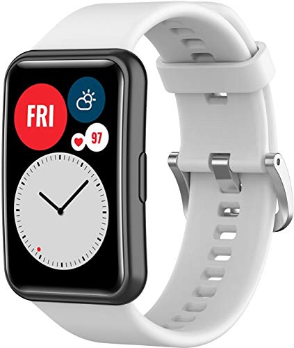 Shieranlee Armbänder kompatibel mit Huawei Watch Fit Armband, weiches Silikon, Sport-Ersatzarmband für Huawei Watch Fit Smartwatch Shieranlee Armbänder kompatibel mit Huawei Watch Fit Armband, weiches Silikon, Sport-Ersatzarmband für Huawei Watch Fit Smartwatch von Shieranlee