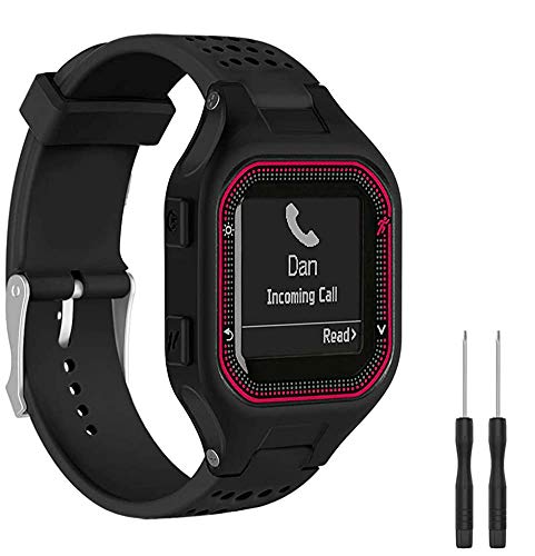 Shieranlee Armband Compatible with Forerunner 25 Small GPS Running Smart Watch,Sport Band Silikon Ersatzzubehör Armbänder Kompatibel für Forerunner 25 Small GPS Fitness Tracker with Adapter Tools Shieranlee Armband Compatible with Forerunner 25 Small GPS Running Smart Watch,Sport Band Silikon Ersatzzubehör Armbänder Kompatibel für Forerunner 25 Small GPS Fitness Tracker with Adapter Tools von Shieranlee