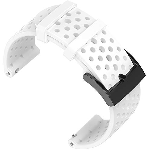 Shieranlee Armband für Suunto 9 Spartan/Suunto 7 Strap, 24MM Ersatz Silikon Uhrband Sport Uhrenarmbänder für Suunto 9/Suunto D5/Suunto Spartan Sport Wrist HR/Suunto 9 Titanium von Shieranlee