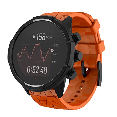 Shieranlee Armband für Suunto 9 Spartan/Suunto 7 Strap, 24MM Ersatz Silikon Uhrband Sport Uhrenarmbänder für Suunto 9/Suunto D5/Suunto Spartan Sport Wrist HR/Suunto 9 Titanium Shieranlee Armband für Suunto 9 Spartan/Suunto 7 Strap, 24MM Ersatz Silikon Uhrband Sport Uhrenarmbänder für Suunto 9/Suunto D5/Suunto Spartan Sport Wrist HR/Suunto 9 Titanium von Shieranlee
