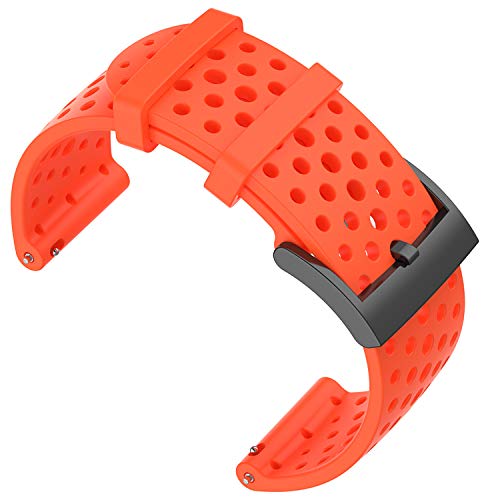 SUUNTO Armband für Suunto 9, Spartan/Suunto 7 Strap, 24MM Silikon Sport Uhrenarmband, Schwimmgeeignet, Rot, L SUUNTO Armband für Suunto 9, Spartan/Suunto 7 Strap, 24MM Silikon Sport Uhrenarmband, Schwimmgeeignet, Rot, L von SUUNTO