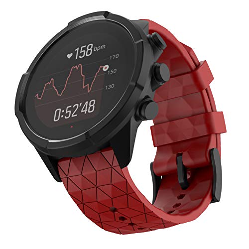 Shieranlee Armband für Suunto 9 Spartan/Suunto 7 Strap, 24MM Ersatz Silikon Uhrband Sport Uhrenarmbänder für Suunto 9/Suunto D5/Suunto Spartan Sport Wrist HR/Suunto 9 Titanium Shieranlee Armband für Suunto 9 Spartan/Suunto 7 Strap, 24MM Ersatz Silikon Uhrband Sport Uhrenarmbänder für Suunto 9/Suunto D5/Suunto Spartan Sport Wrist HR/Suunto 9 Titanium von Shieranlee