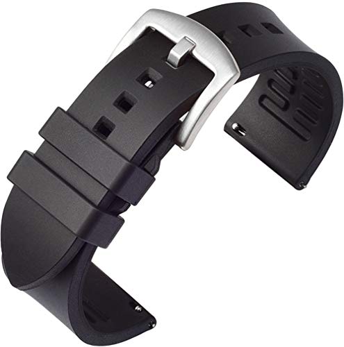 Shieranlee FKM Fluor Rubber Quick Release Uhrenarmband Ersatzarmband für ID205,ID205L,ID205S,ID205U,ID205G,SW025,SW023,SW021,SW020,TE021,TE020,YM023,YM021 /YM020 Shieranlee FKM Fluor Rubber Quick Release Uhrenarmband Ersatzarmband für ID205,ID205L,ID205S,ID205U,ID205G,SW025,SW023,SW021,SW020,TE021,TE020,YM023,YM021 /YM020 von Shieranlee