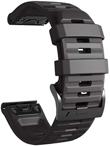 Shieranlee Fenix 5 Sportuhr Armband - Silikon Sportarmband Uhr Armband Ersatzarmband mit Werkzeug für Garmin Fenix 5/Fenix 5 Plus/Fenix 6/Fenix 6 Pro/Fenix 7/Fenix 7 Solar/Fenix 7 Sapphire Solar Shieranlee Fenix 5 Sportuhr Armband - Silikon Sportarmband Uhr Armband Ersatzarmband mit Werkzeug für Garmin Fenix 5/Fenix 5 Plus/Fenix 6/Fenix 6 Pro/Fenix 7/Fenix 7 Solar/Fenix 7 Sapphire Solar von Shieranlee