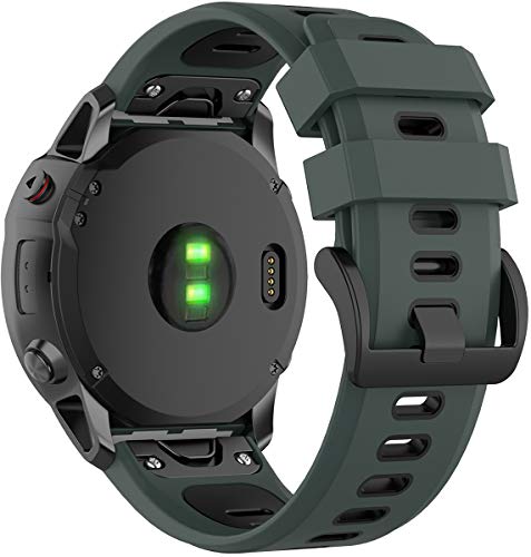 Shieranlee Fenix 6X Armband,Fenix 6X Pro/Fenix 5X /Fenix 5X Plus/Fenix 7X/Fenix 7X Solar/Fenix 7X Sapphire Solar/Fenix 3 /Fenix 3 HR, 26mm Breite Silikon Estrazarmband Quick Release Uhrenbänder Shieranlee Fenix 6X Armband,Fenix 6X Pro/Fenix 5X /Fenix 5X Plus/Fenix 7X/Fenix 7X Solar/Fenix 7X Sapphire Solar/Fenix 3 /Fenix 3 HR, 26mm Breite Silikon Estrazarmband Quick Release Uhrenbänder von Shieranlee