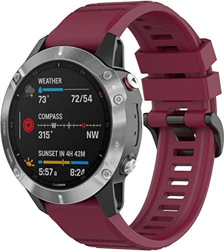 Shieranlee Fenix 7 Armband,22mm Breite Silikon Quick-Fit Uhrenarmband für Garmin Fenix 5/Fenix 5 Plus/Forerunner 935/Fenix 6/Fenix 6 Pro/Fenix 7/Fenix 7 Solar/Fenix 7 Sapphire Solar Shieranlee Fenix 7 Armband,22mm Breite Silikon Quick-Fit Uhrenarmband für Garmin Fenix 5/Fenix 5 Plus/Forerunner 935/Fenix 6/Fenix 6 Pro/Fenix 7/Fenix 7 Solar/Fenix 7 Sapphire Solar von Shieranlee
