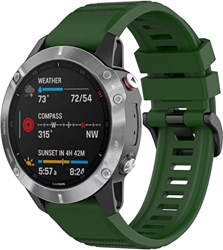 Shieranlee Fenix 7 Armband,22mm Breite Silikon Quick-Fit Uhrenarmband für Garmin Fenix 5/Fenix 5 Plus/Forerunner 935/Fenix 6/Fenix 6 Pro/Fenix 7/Fenix 7 Solar/Fenix 7 Sapphire Solar Shieranlee Fenix 7 Armband,22mm Breite Silikon Quick-Fit Uhrenarmband für Garmin Fenix 5/Fenix 5 Plus/Forerunner 935/Fenix 6/Fenix 6 Pro/Fenix 7/Fenix 7 Solar/Fenix 7 Sapphire Solar von Shieranlee