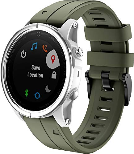 Shieranlee Fenix 7s Armband,20mm Breite Silikon Quick-Fit Uhrenarmband für Garmin Fenix 7S/Fenix 5S Plus/Fenix 6S Pro/Fenix 7S/Fenix 7S Solar/Fenix 7S Sapphire Solar Shieranlee Fenix 7s Armband,20mm Breite Silikon Quick-Fit Uhrenarmband für Garmin Fenix 7S/Fenix 5S Plus/Fenix 6S Pro/Fenix 7S/Fenix 7S Solar/Fenix 7S Sapphire Solar von Shieranlee