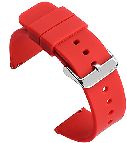 Shieranlee Silicone 14MM Silikon Uhrenarmband mit Edelstahl Silberne Schnalle, Schnellverschluss Shieranlee Silicone 14MM Silikon Uhrenarmband mit Edelstahl Silberne Schnalle, Schnellverschluss von Shieranlee