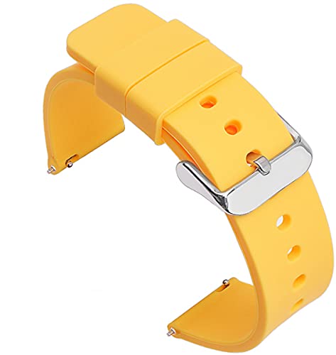 Shieranlee Silicone 14MM Silikon Uhrenarmband mit Edelstahl Silberne Schnalle, Schnellverschluss Shieranlee Silicone 14MM Silikon Uhrenarmband mit Edelstahl Silberne Schnalle, Schnellverschluss von Shieranlee