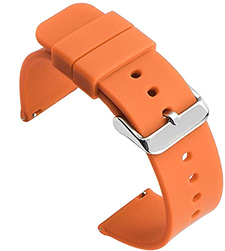 Shieranlee Silicone 14MM Silikon Uhrenarmband mit Edelstahl Silberne Schnalle, Schnellverschluss Shieranlee Silicone 14MM Silikon Uhrenarmband mit Edelstahl Silberne Schnalle, Schnellverschluss von Shieranlee