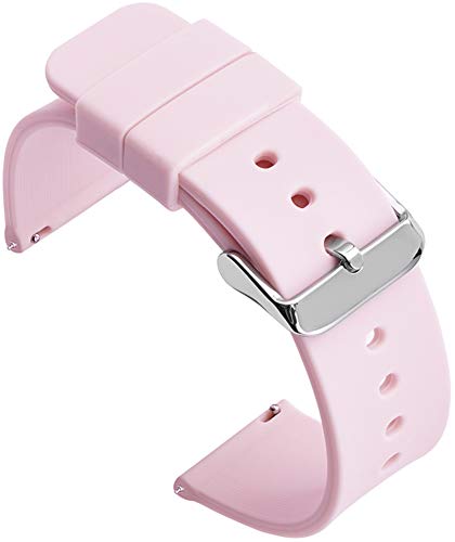 Shieranlee Silicone 14MM Silikon Uhrenarmband mit Edelstahl Silberne Schnalle, Schnellverschluss Shieranlee Silicone 14MM Silikon Uhrenarmband mit Edelstahl Silberne Schnalle, Schnellverschluss von Shieranlee