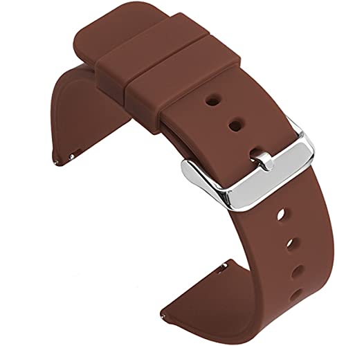 Shieranlee Silicone 14MM Silikon Uhrenarmband mit Edelstahl Silberne Schnalle, Schnellverschluss Shieranlee Silicone 14MM Silikon Uhrenarmband mit Edelstahl Silberne Schnalle, Schnellverschluss von Shieranlee
