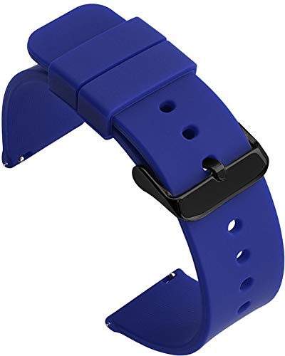 Shieranlee Silicone 14MM Silikon Uhrenarmband mit Edelstahl Silberne Schnalle, Schnellverschluss von Shieranlee