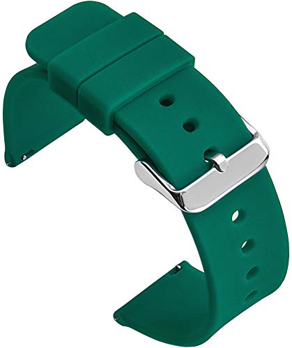 Shieranlee Silicone 16MM Silikon Uhrenarmband mit Edelstahl Silberne Schnalle für Fossil Q Accomplice,Carlie, Harper, Neely; Moto 360 2nd Gen Women's 42mm,Huawei B5 Shieranlee Silicone 16MM Silikon Uhrenarmband mit Edelstahl Silberne Schnalle für Fossil Q Accomplice,Carlie, Harper, Neely; Moto 360 2nd Gen Women's 42mm,Huawei B5 von Shieranlee