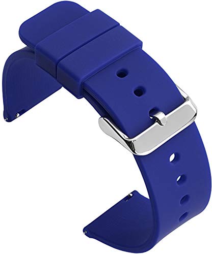 Shieranlee Silicone 16MM Silikon Uhrenarmband mit Edelstahl Silberne Schnalle für Fossil Q Accomplice,Carlie, Harper, Neely; Moto 360 2nd Gen Women's 42mm,Huawei B5 Shieranlee Silicone 16MM Silikon Uhrenarmband mit Edelstahl Silberne Schnalle für Fossil Q Accomplice,Carlie, Harper, Neely; Moto 360 2nd Gen Women's 42mm,Huawei B5 von Shieranlee