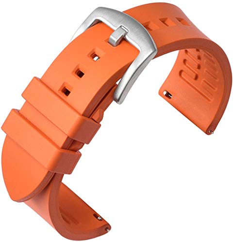 Shieranlee Sportuhrarmband, FKM Fluor Rubber Quick Release Uhrenarmband Ersatzarmband für Sportuhren 19mm 20mm 21mm 22mm 24mm for Men Women Shieranlee Sportuhrarmband, FKM Fluor Rubber Quick Release Uhrenarmband Ersatzarmband für Sportuhren 19mm 20mm 21mm 22mm 24mm for Men Women von Shieranlee