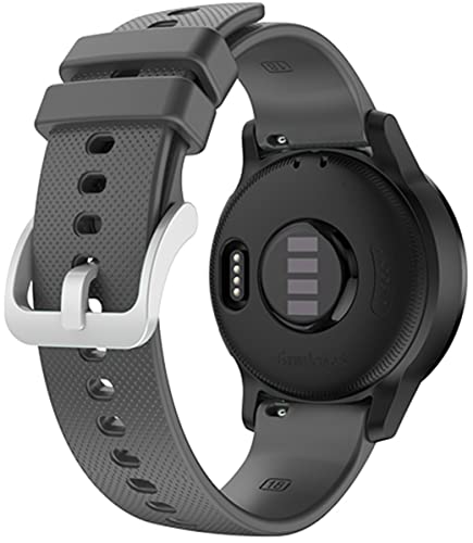 Shieranlee Vívoactive 4S Armband, 18mm Breite Silikon Quick-Fit Uhrenarmband für Garmin Venu 2S,GarminMove 3S Shieranlee Vívoactive 4S Armband, 18mm Breite Silikon Quick-Fit Uhrenarmband für Garmin Venu 2S,GarminMove 3S von Shieranlee