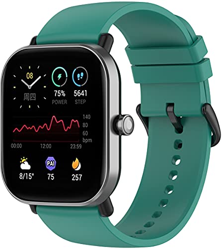 Shieranlee kompatibel mit Amazfit GTS 2mini Armband,Amazfit GTS2 Armband,Amazfit GTS2E Armband, Amazfit BIP Armband, 20mm Silikon Armbänder für AGPTEK,Blackview BV-ID205G,Blackview BV-X2,ASWEE Shieranlee kompatibel mit Amazfit GTS 2mini Armband,Amazfit GTS2 Armband,Amazfit GTS2E Armband, Amazfit BIP Armband, 20mm Silikon Armbänder für AGPTEK,Blackview BV-ID205G,Blackview BV-X2,ASWEE von Shieranlee