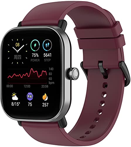 Shieranlee kompatibel mit Amazfit GTS 2mini Armband,Amazfit GTS2 Armband,Amazfit GTS2E Armband, Amazfit BIP Armband, 20mm Silikon Armbänder für AGPTEK,Blackview BV-ID205G,Blackview BV-X2,ASWEE Shieranlee kompatibel mit Amazfit GTS 2mini Armband,Amazfit GTS2 Armband,Amazfit GTS2E Armband, Amazfit BIP Armband, 20mm Silikon Armbänder für AGPTEK,Blackview BV-ID205G,Blackview BV-X2,ASWEE von Shieranlee