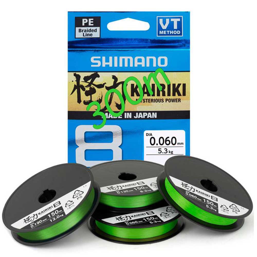 Shimano Fishing Kariki 8 Braided Line 300 M Grün 0.350 mm von Shimano Fishing