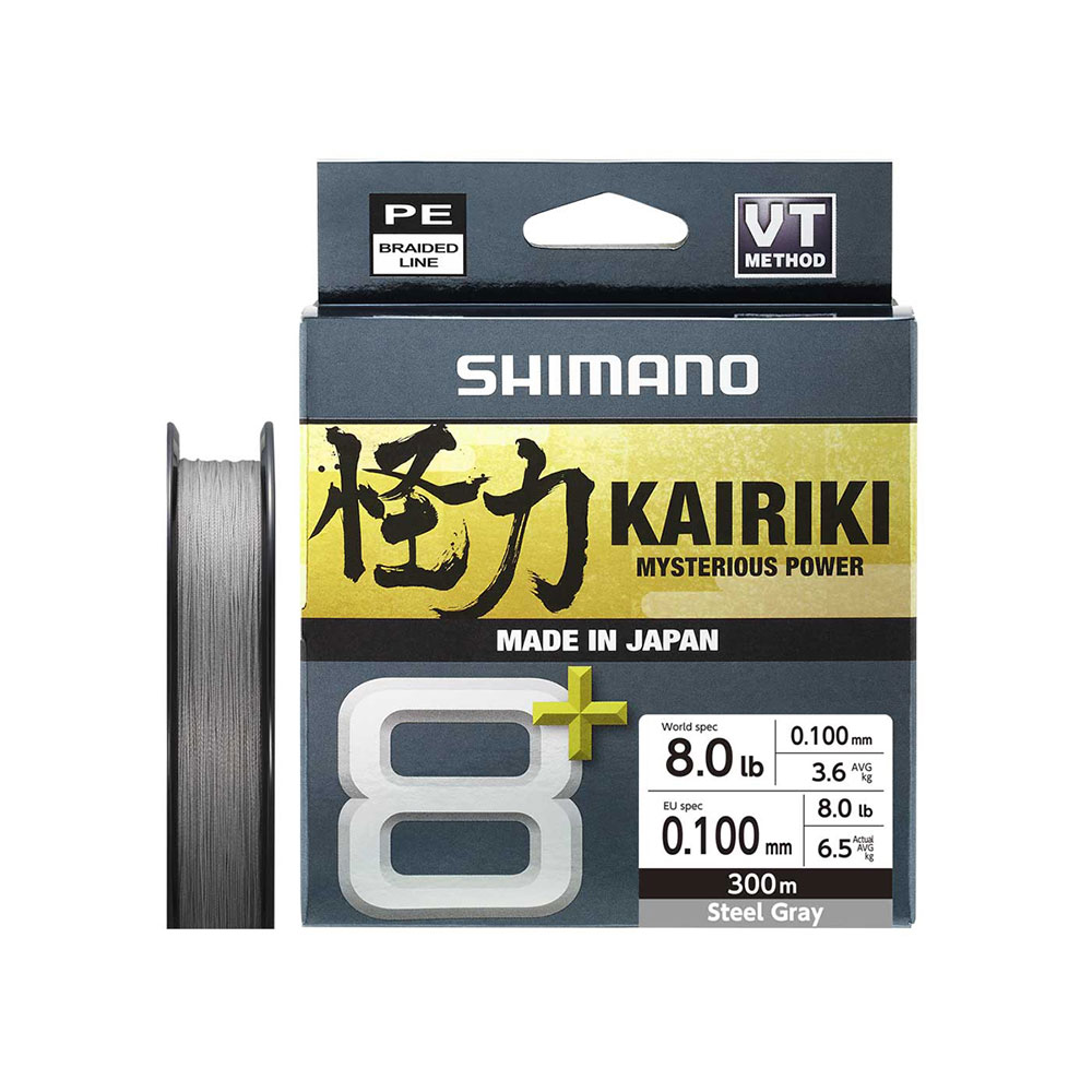 Shimano Fishing Line Kairiki 8+ Braided Line 300 M Durchsichtig 0.190 mm von Shimano Fishing