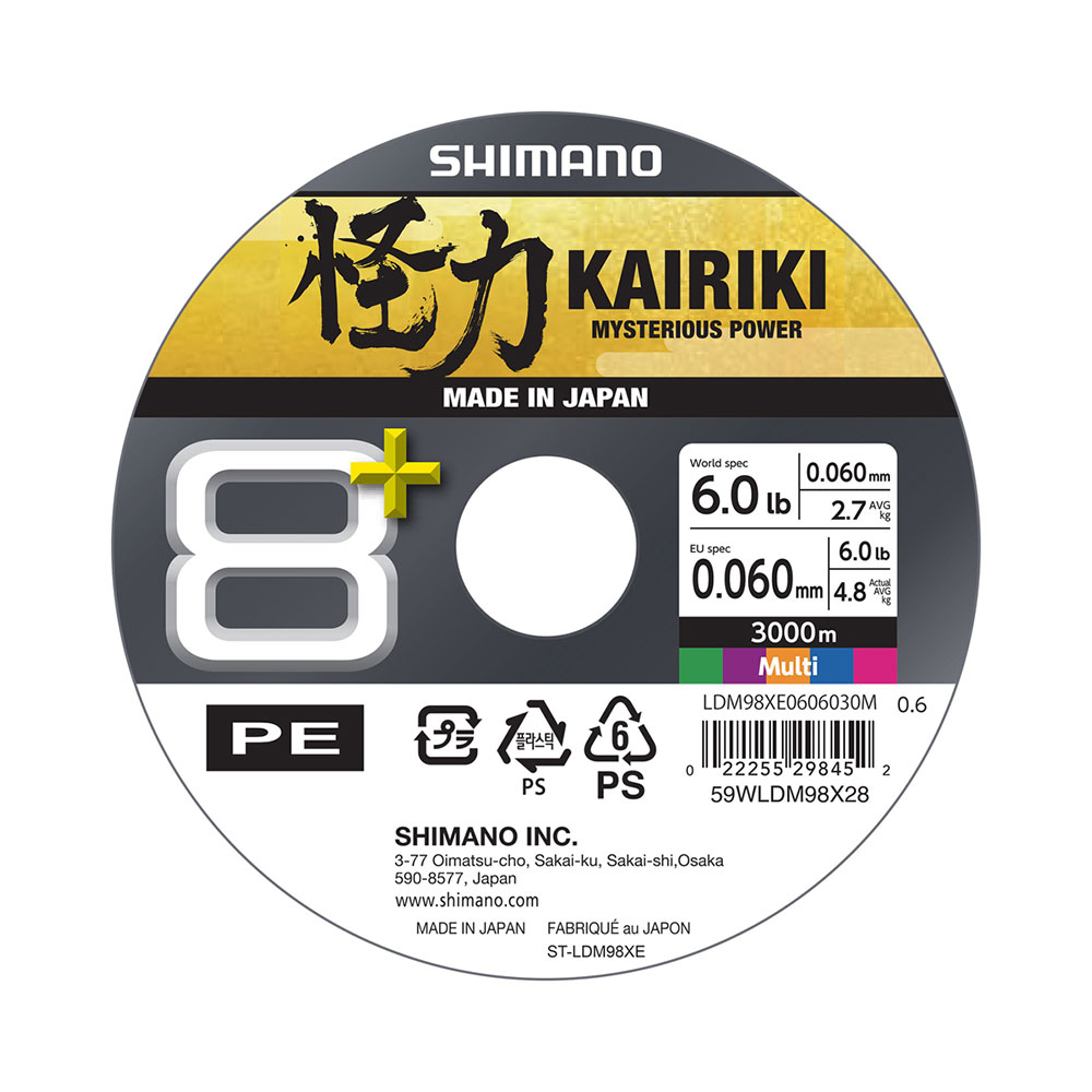 Shimano Fishing Line Kairiki 8+ Braided Line 3000 M Durchsichtig 0.350 mm Shimano Fishing Line Kairiki 8+ Braided Line 3000 M Durchsichtig 0.350 mm von Shimano Fishing